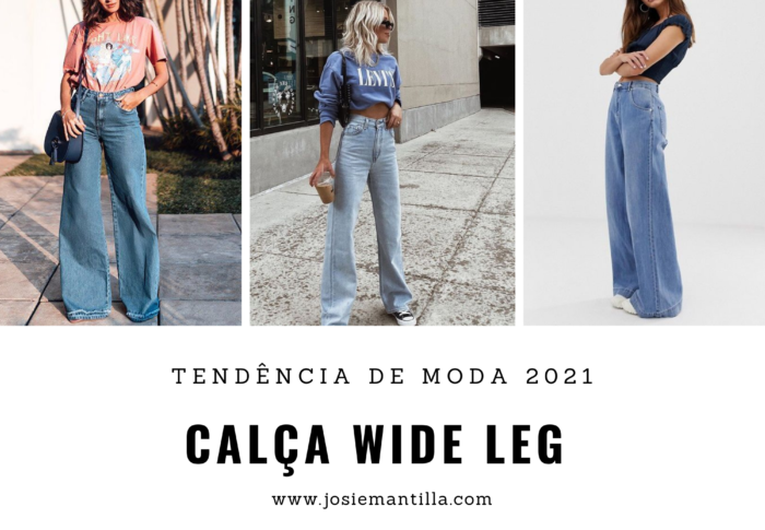 Tendência:  Calça Wide Leg Jeans